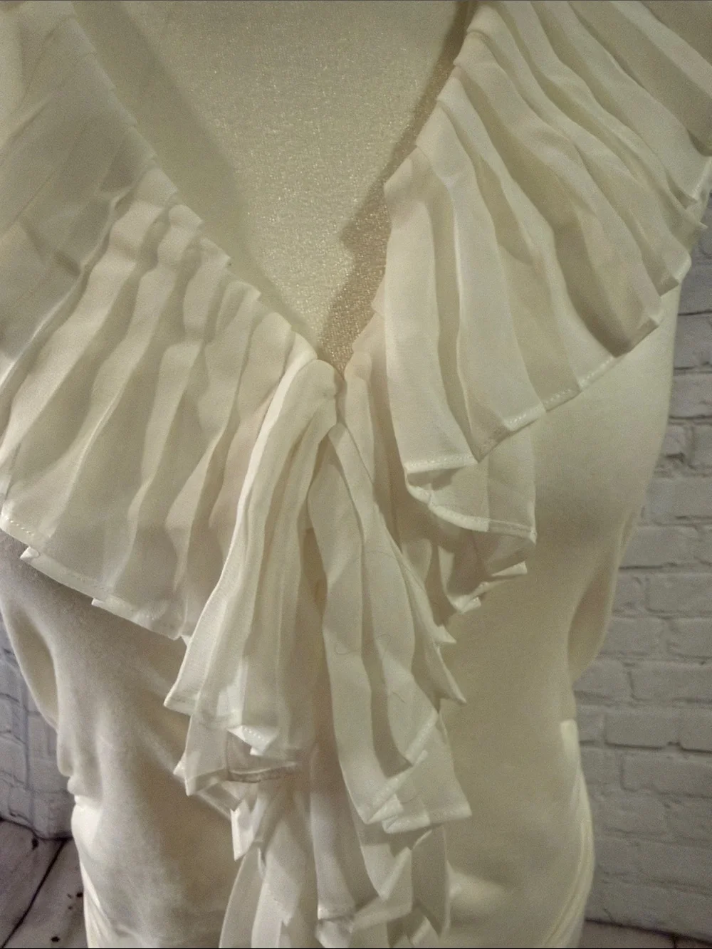 CAbi Ruffle Blouse Style 338